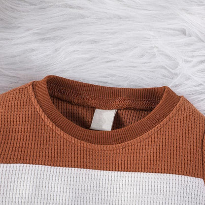 Baby Long Sleeve Sweater Pullover Trousers Two-piece Set