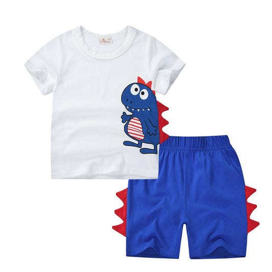 Three dimensional dinosaur boys' set children's two-piece set