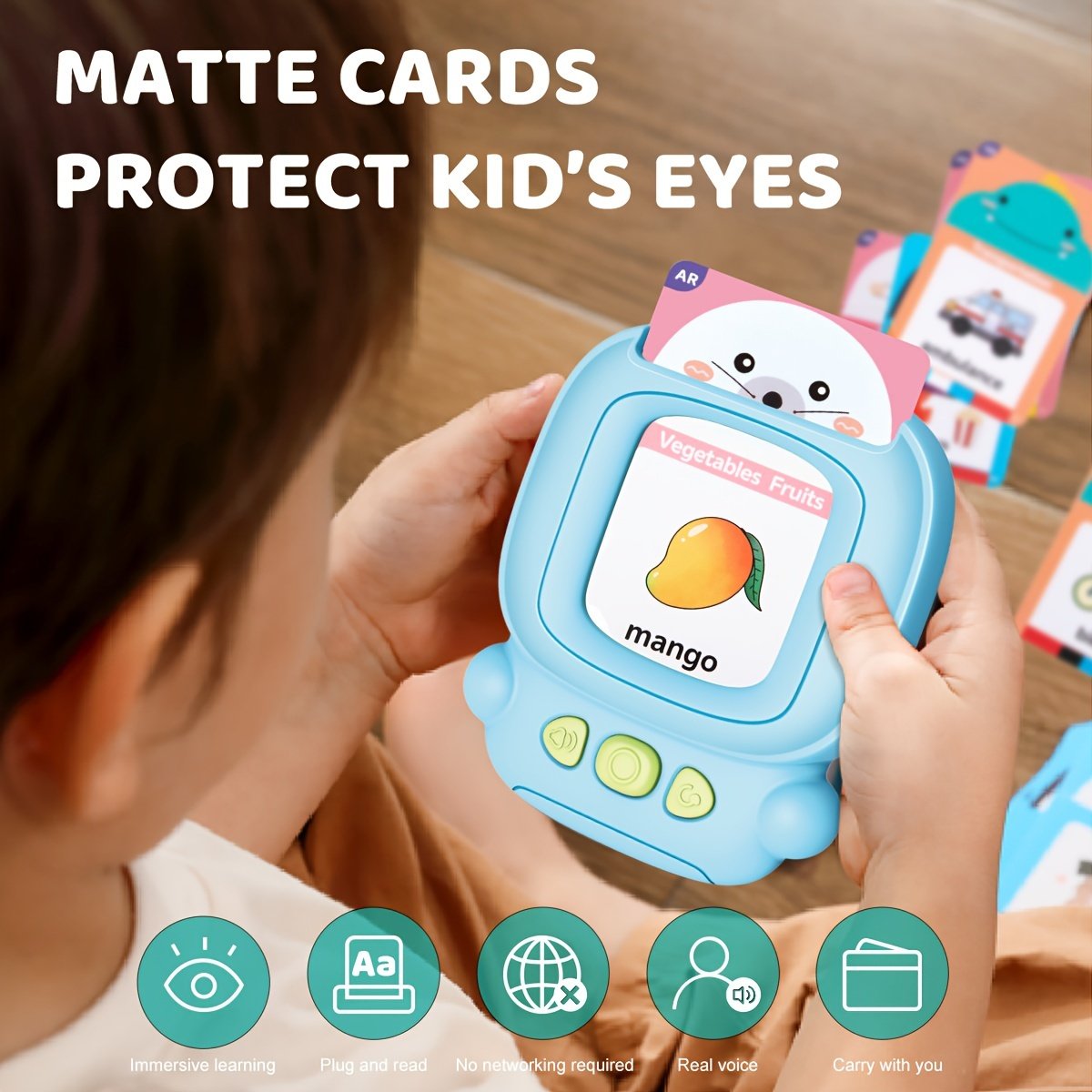 Talking Flash Cards, Sensory Toys, Learning Materials Audible Flash Cards For Toddlers, 224 Educational Sight Words Cards Pocket Speech Learning Toys For Kindergarten Kids