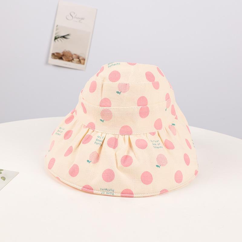 Colorful Dot Children's Foldable Empty Top Sunshade Hat