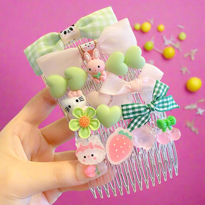 Children's Hairpin Comb Girl's Headdress 3pcs/set