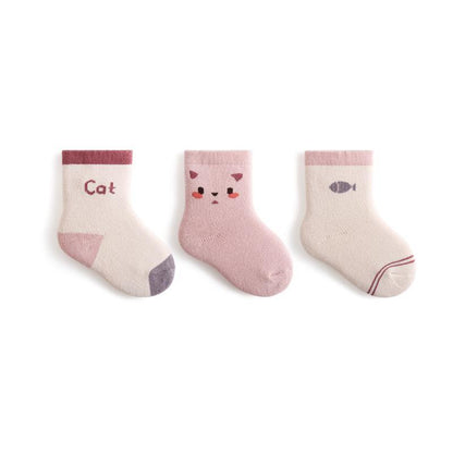 Newborn Baby Socks Padded Terry Warm Cotton Socks