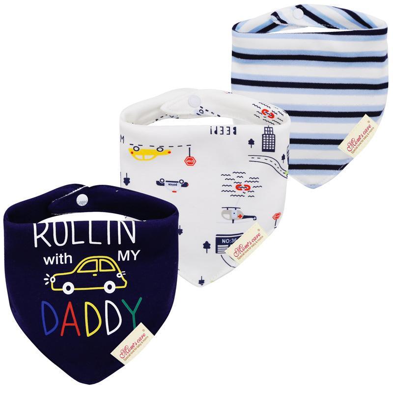 3pcs/set Baby Triangle Bib Saliva towel