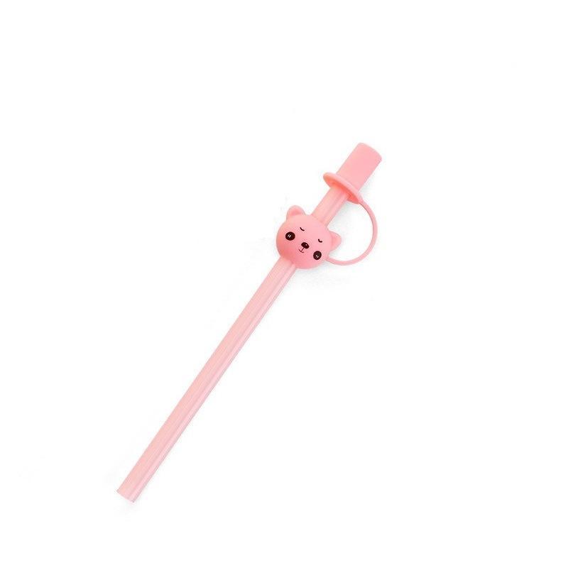 Children's Large Diameter Silicone Straw with Lid
