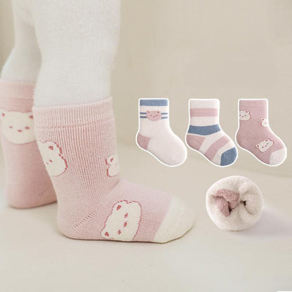 Newborn Baby Socks Padded Terry Warm Cotton Socks
