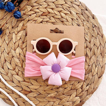 Children's Glasses Set Elastic Hair Band