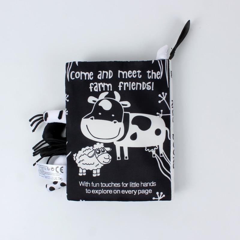 Baby Cloth Book, Stereoscopic Tail Can't Tear Books Toys