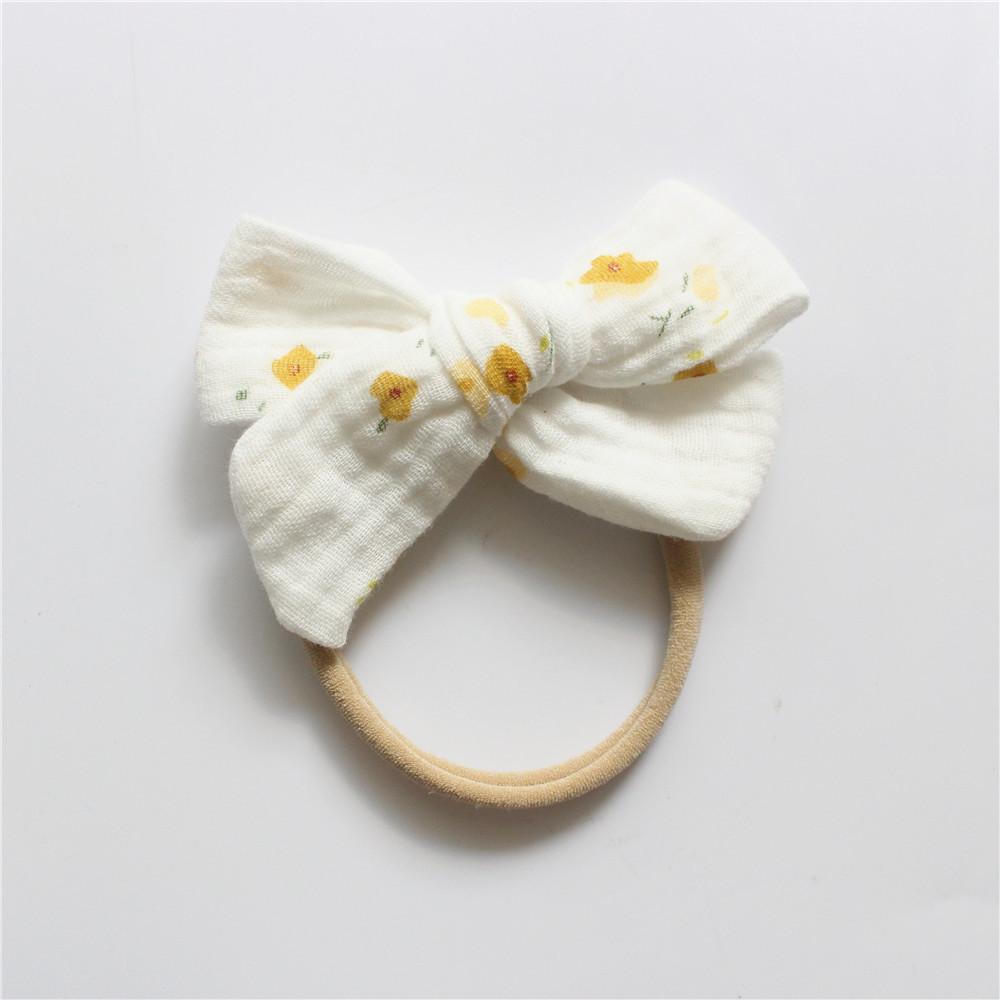 Baby Cotton Gauze Bow Hair Band Children's Hair Accessories