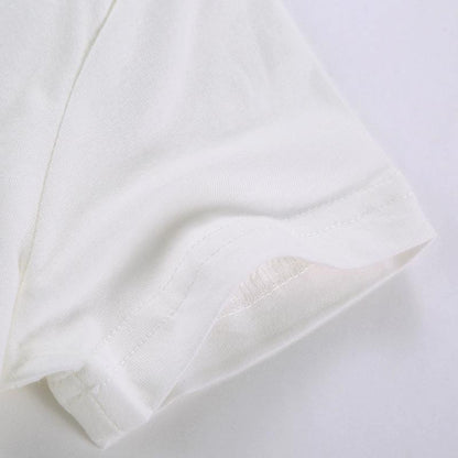 Sweat absorbing and breathable small and medium-sized children's cotton cartoon T-shirt