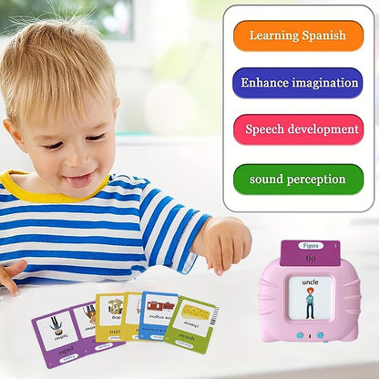 Spanish Talking Flash Cards, 224 Sight Words Bilingual English Spanish Flash Cards For Kids, Spanish Learning Toy For Kids, Spanish Toy For Preschoolers