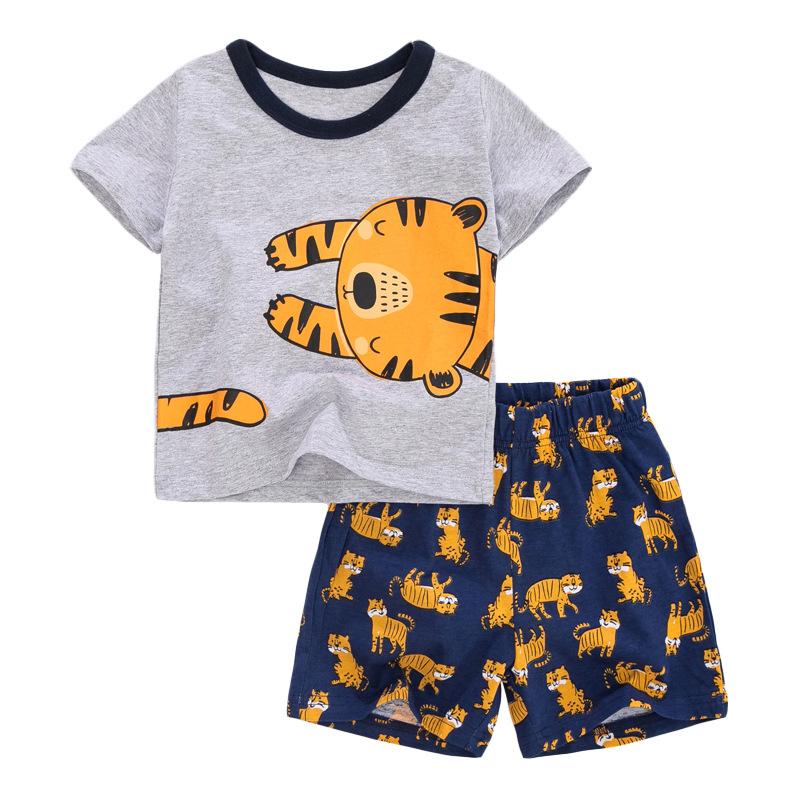 Children's Set Cartoon Short Sleeve Cotton Children's Set