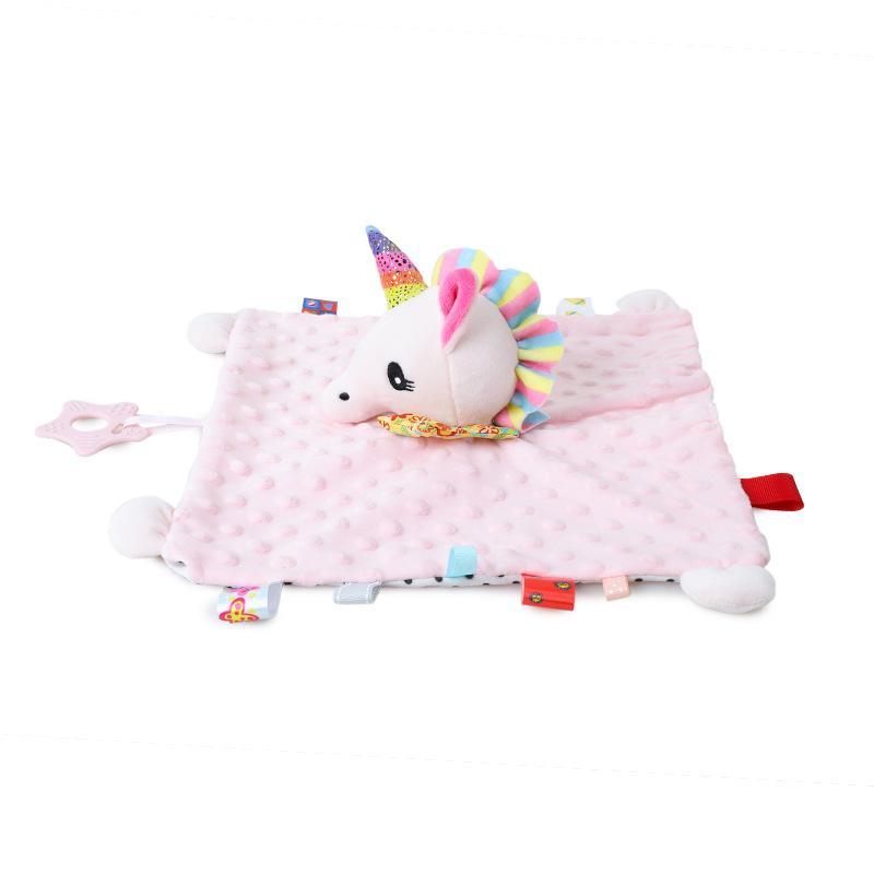 Baby animal card bed hanging towel toy