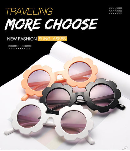 3PCS  New sunflower children's sunglasses wholesale
