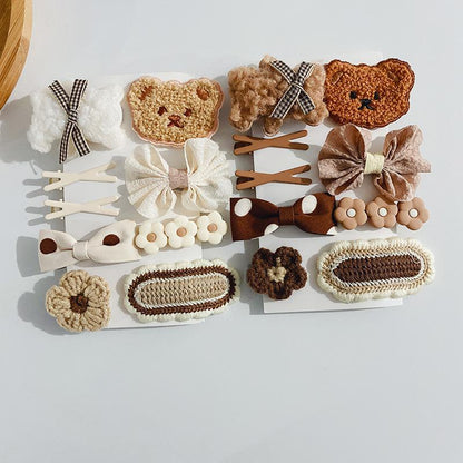 Bear Bow Children's Side Clip Hairpin