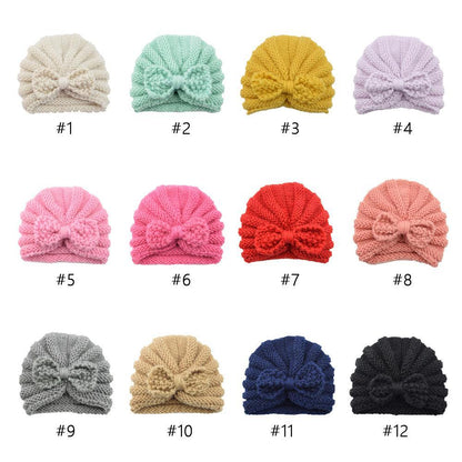 Children's Bow Wool Hat