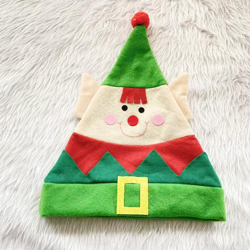Christmas Elf Hat Children's Flannel Hat Christmas Decorations