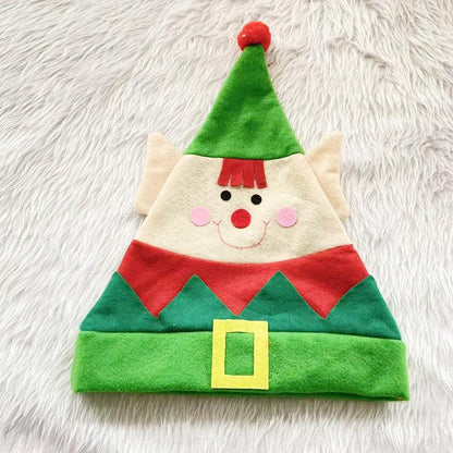 Christmas Elf Hat Children's Flannel Hat Christmas Decorations