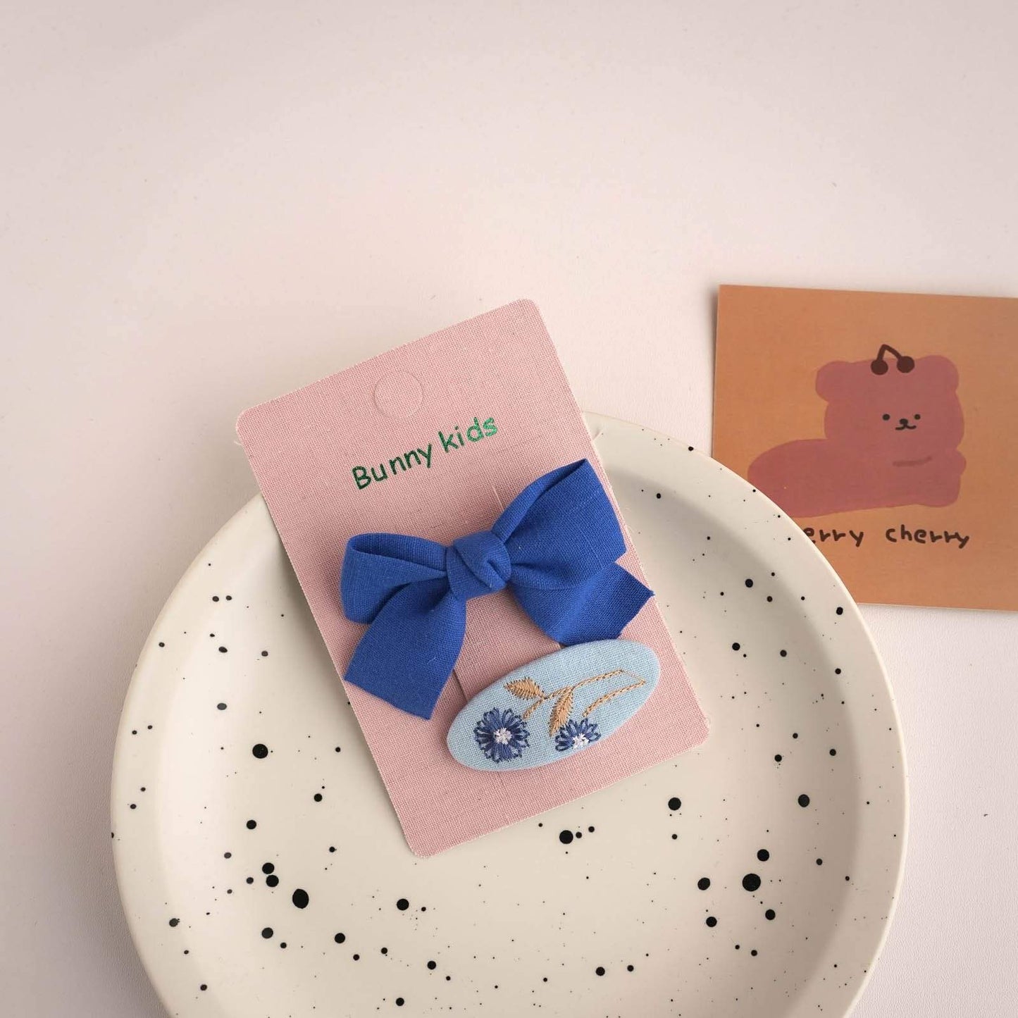 Children's Fabric Cartoon Bow Hairpin