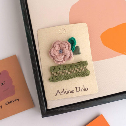 Children's Plush Flower Hairpin