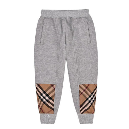 Children's Cotton Casual Plaid Pants