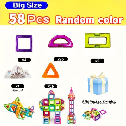 Magnet Toys Big Ruler Magnetic Building Blocks For Kids