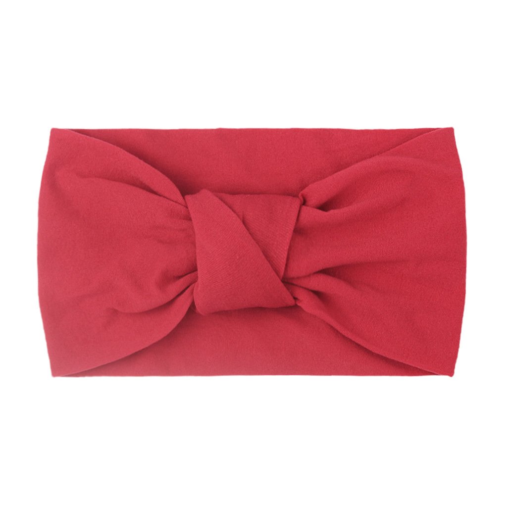 Children's Headwear Baby Solid Nylon Brimmed Hair Band Baby