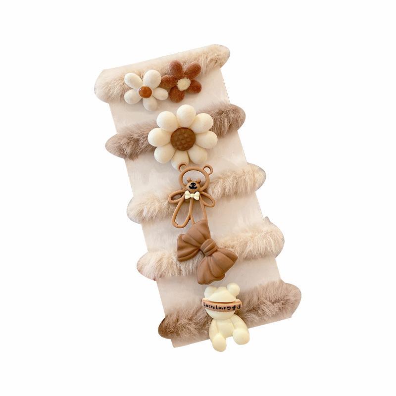 Children's Head Rope Bear Plush Hair Ring