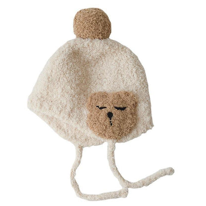 Baby's Hand-Knitted Ear Hood Hood