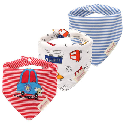 3pcs/set Baby Triangle Bib Saliva towel