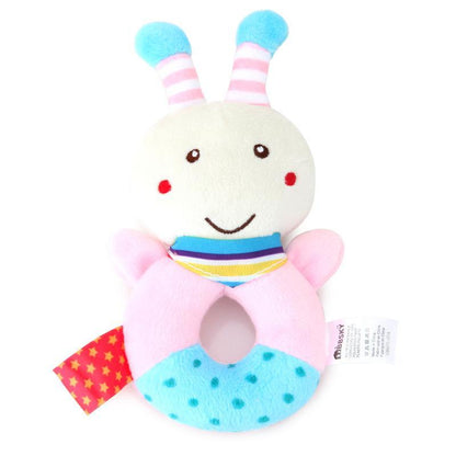 Baby Puppy Ring Bell Round Hand Plush Toy