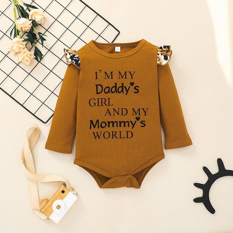 Children's Clothing Letter Long Sleeve Ha Clothes Pants Set Two-piece Set