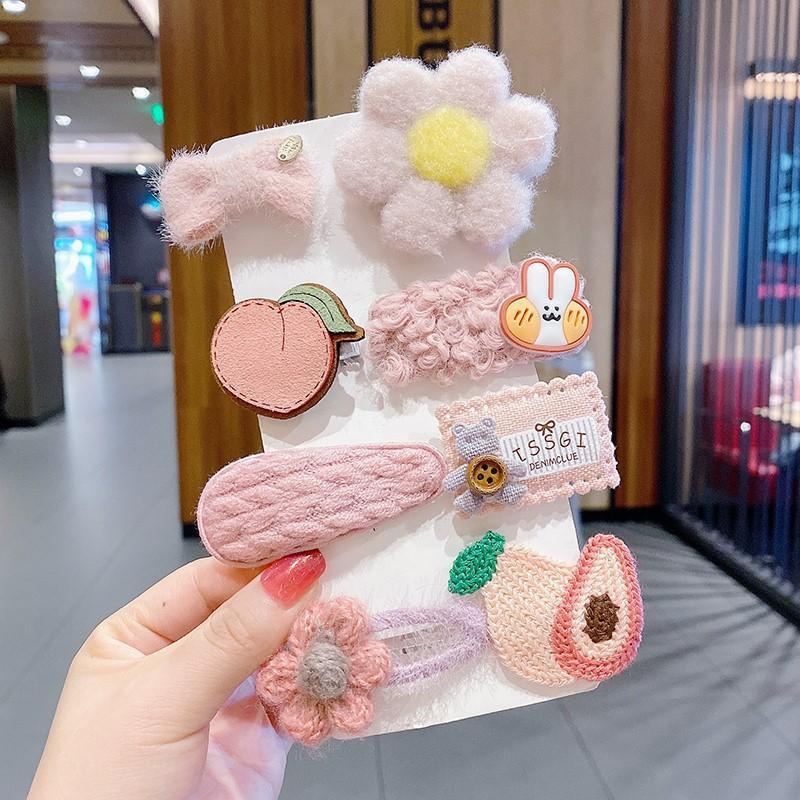 Plush Children Cartoon Hairpin