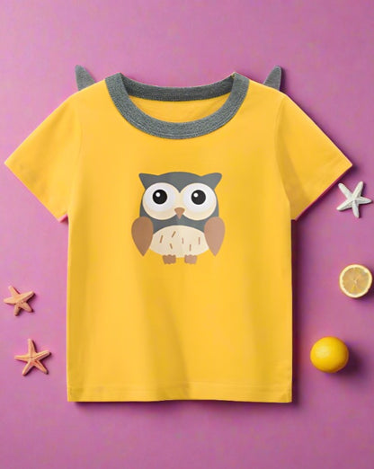 Girls' short sleeved T-shirt cute cartoon baby clothes