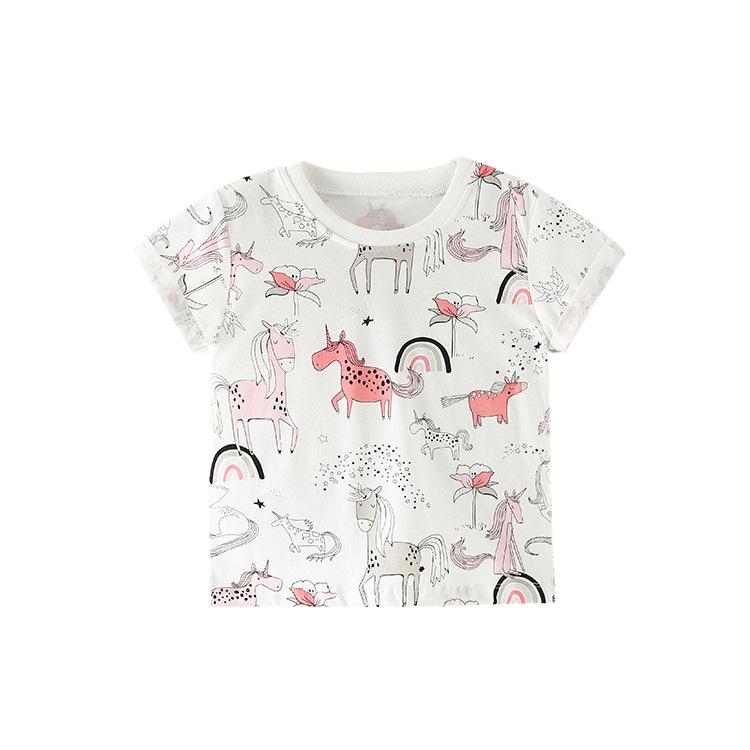 Children's short sleeved T-shirt, children's wear girl's T-shirt