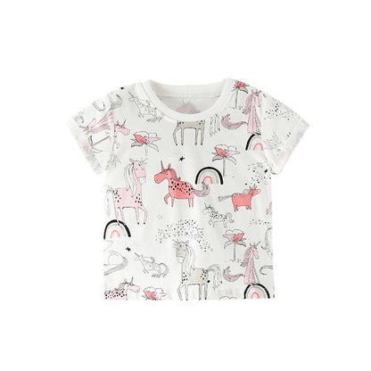 Children's short sleeved T-shirt, children's wear girl's T-shirt