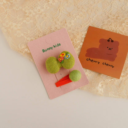 Children's Embroidered Hairpin Hair Accessories