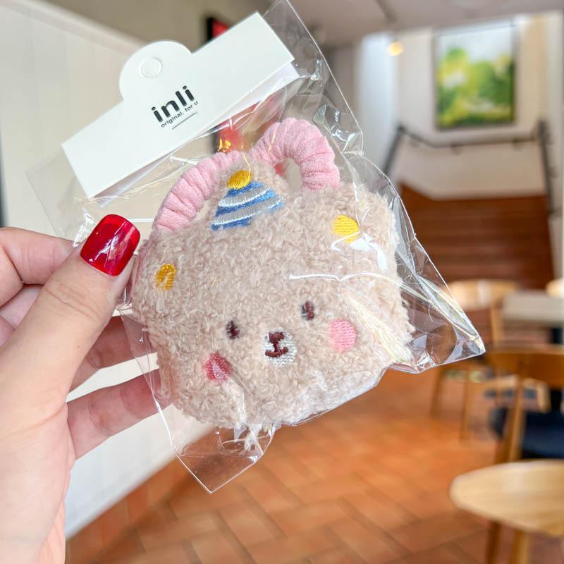 Girl Plush Hair Rope Cartoon Animal Modeling Headdress