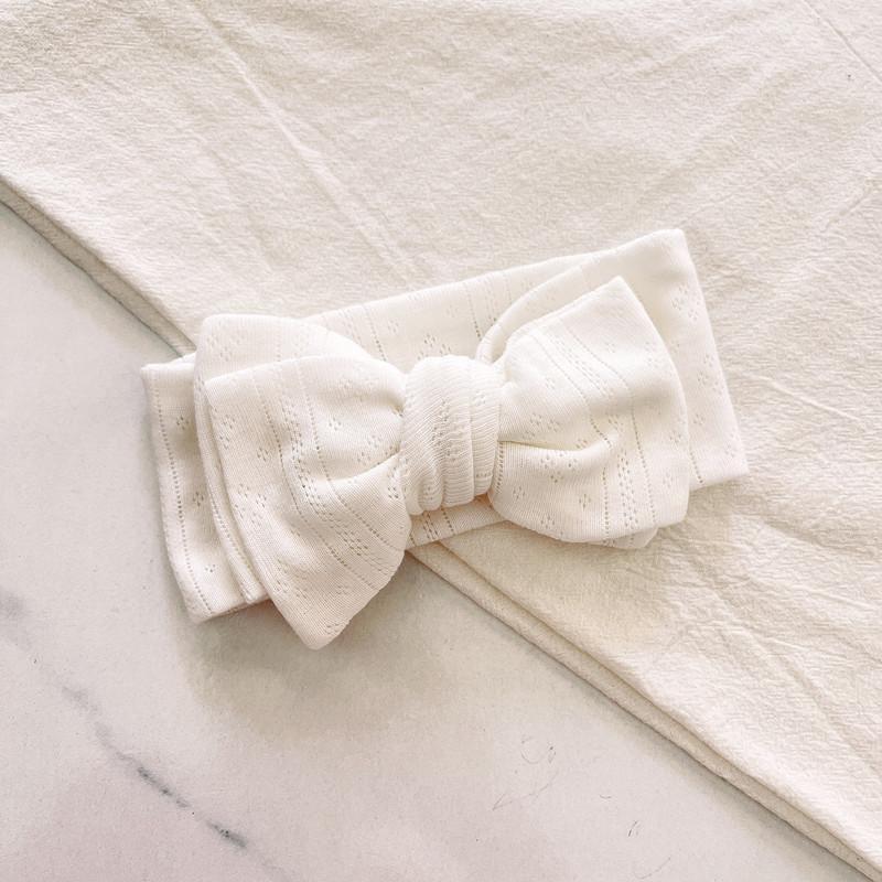 Children's Knitted Stretch Bow Hair Tape