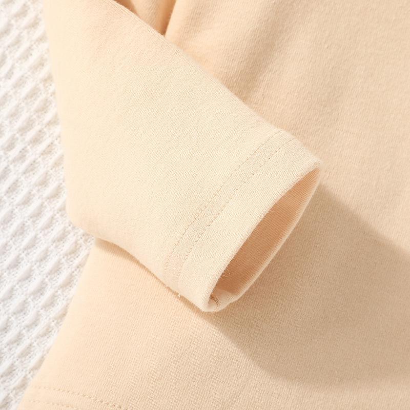 Girl's Half High Neck Long Sleeve Top