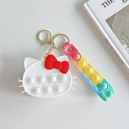 Silicone Mini Coin Purse Keychain