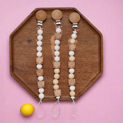 Silicone Beech Pacifier Clip Teether Anti-drop Chain