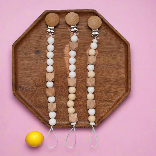 Silicone Beech Pacifier Clip Teether Anti-drop Chain