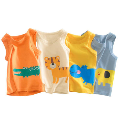 Boys' printed sleeveless top