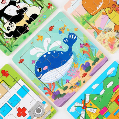 Small Wooden Jigsaw Puzzle for Children