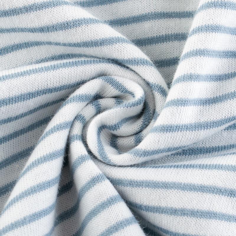 Children's short sleeve T-shirt stripe round neck top