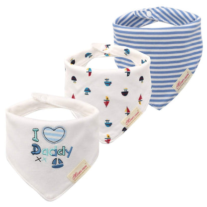 3pcs/set Baby Triangle Bib Saliva towel