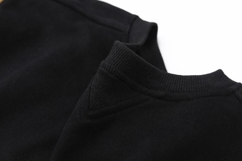 Children's Cotton Terry Striped Colorblock Pullover