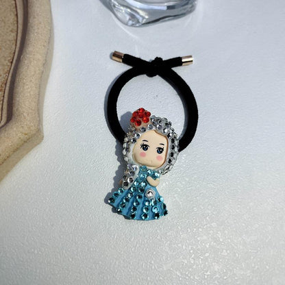 Children's Cute Cartoon Hair Circle Bangle Hair Rope