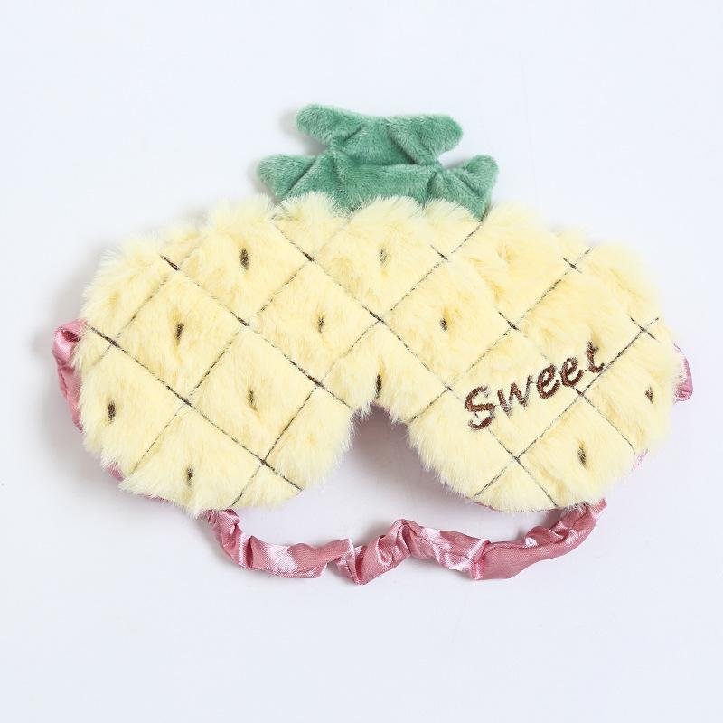 Fruit Style Plush Eye Patch Breathable Sleep Eyeshade