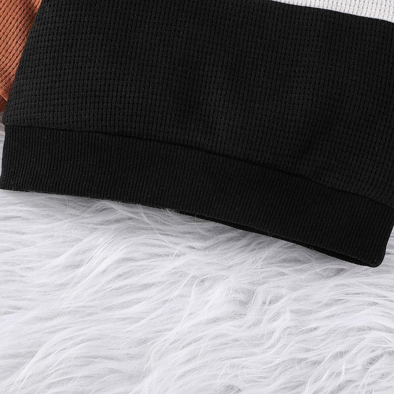 Baby Long Sleeve Sweater Pullover Trousers Two-piece Set